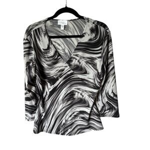 Morgan Taylor Blouse Size Cosmic Black And White Phoebe Friends USA Y2K